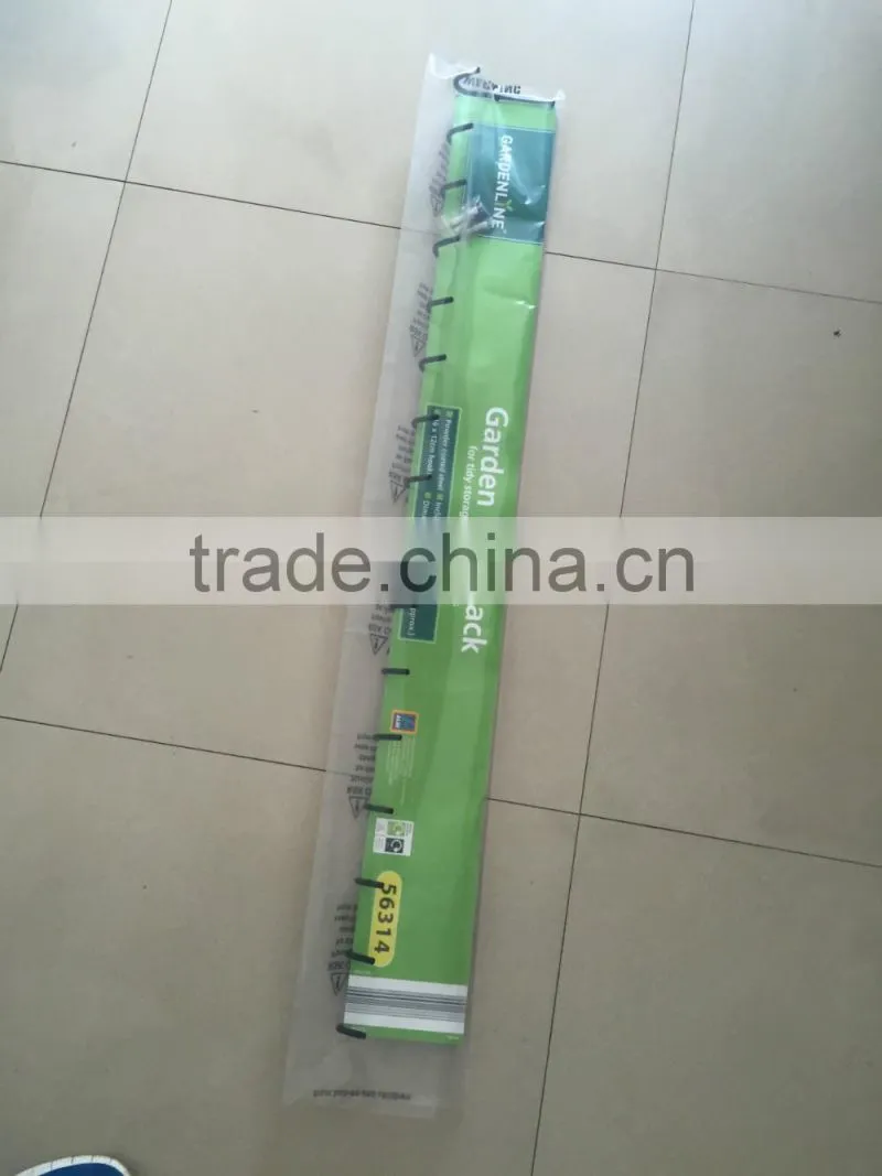 GARDEN TOOL RACK FOR TIDY STORAGE OF GARDEN TOOLS