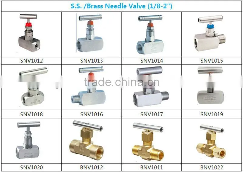 SS316 Needle Valve Female-male DIN BS