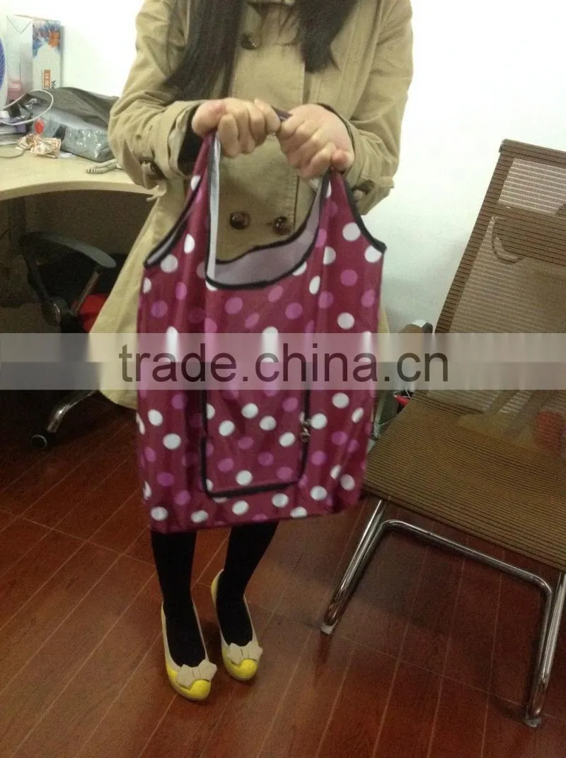 PET folding shopping bag for market