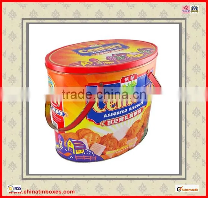 with 2 lids lollipop oval gift metal box