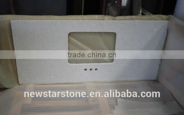 Resin Composite Synthetic Quartz Stone Vanity Top