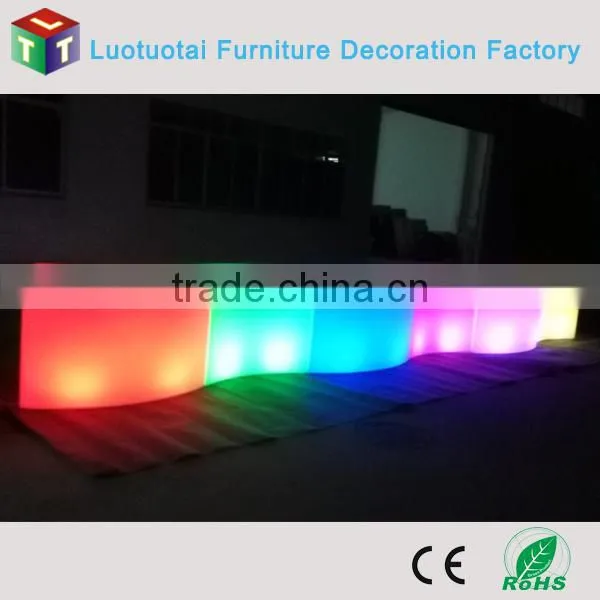 multicolor change led high top tea/coffee/cocktail table