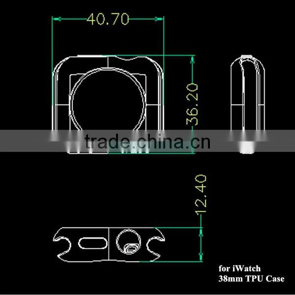 New Arrival 2015 Eco-friendly Crystal Clear Plastic Protective Case for iWatch 38mm and 42mm