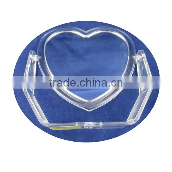 Special heart type swivel mirror for makeup