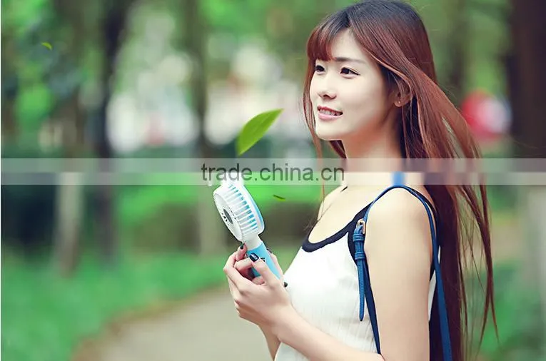 Adjustable USB Charge Handheld Air Fan, Mini Desktop Water Drop Fan For Student