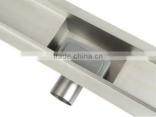 Linear shower drain stainless steel floor drain
