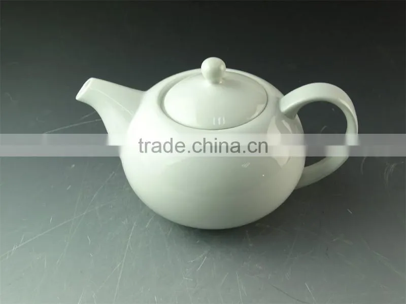 eco-friendly stocklot cheap white porcelain big capacity teapot