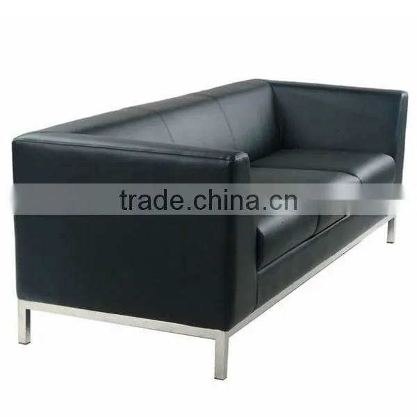 Modern pure white leather sofa