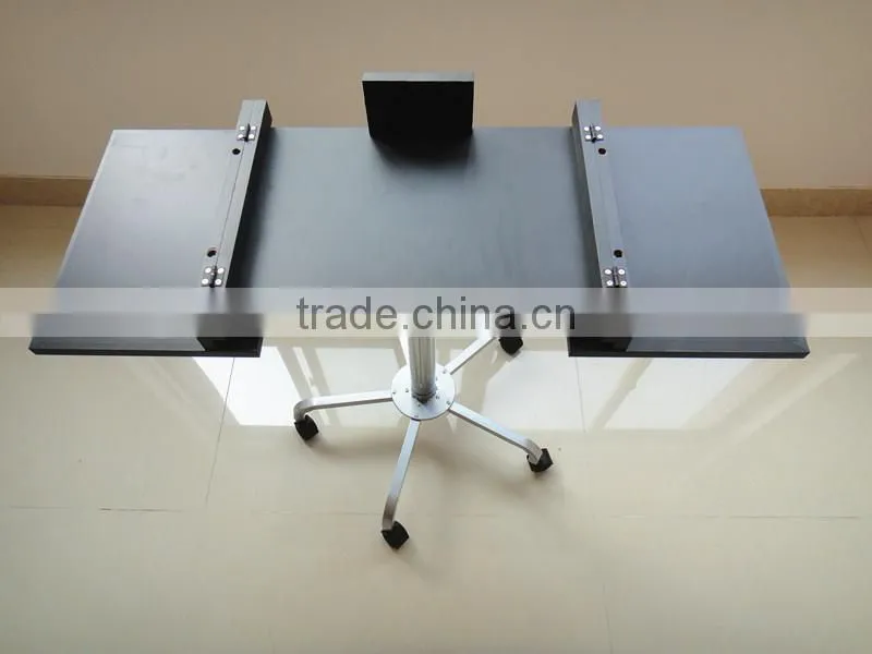 Adjustable Rolling Portable Mobile Computer Notebook Desk Stand Laptop Table