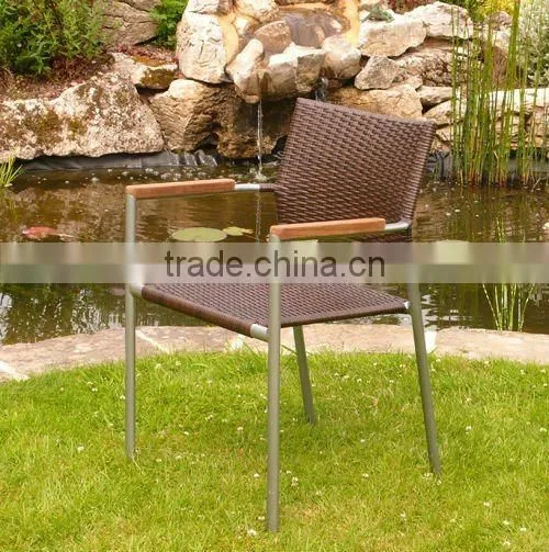 simple design outoor rattan garden arm chair