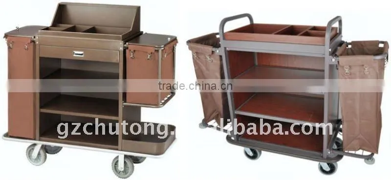 Hotel guest room service cart