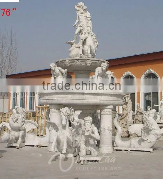 Custom hand carved stone carvings and sculptures marble outdoor water fountains