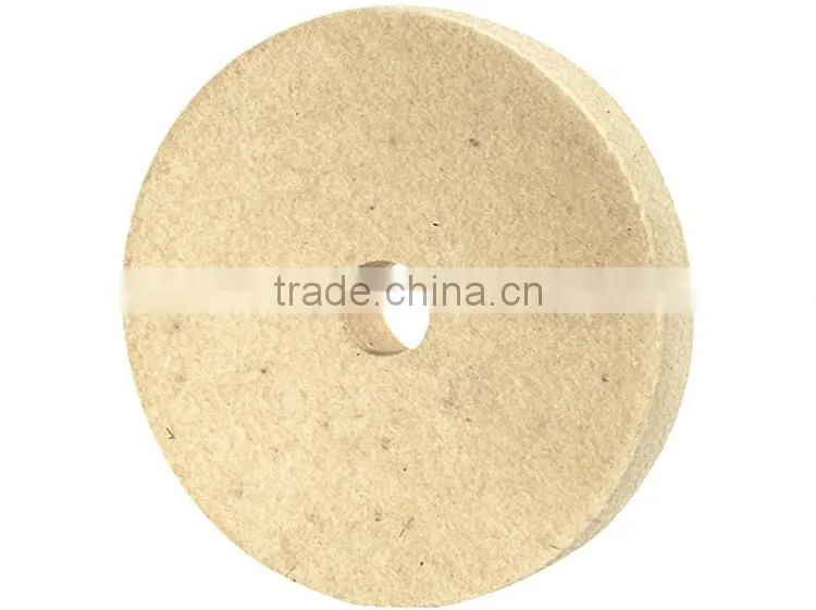 100% hard wool felt polishing wheels for stainless steel glass marble