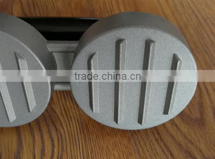 3 section wood handle aluminum burger maker with wax disc paper