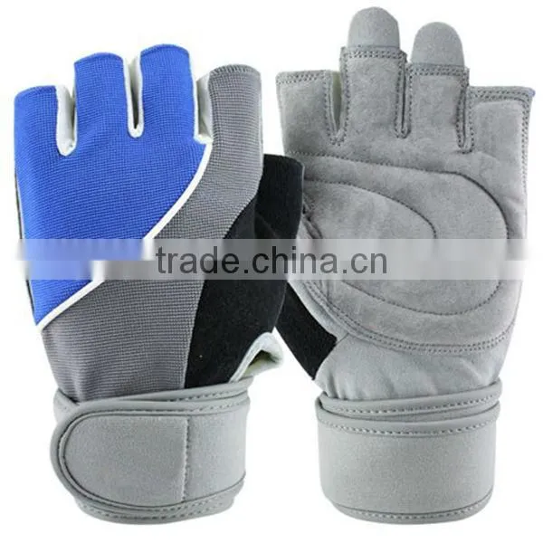 Pro fit fingerless workout gym fitness weight gloves for weight lifting