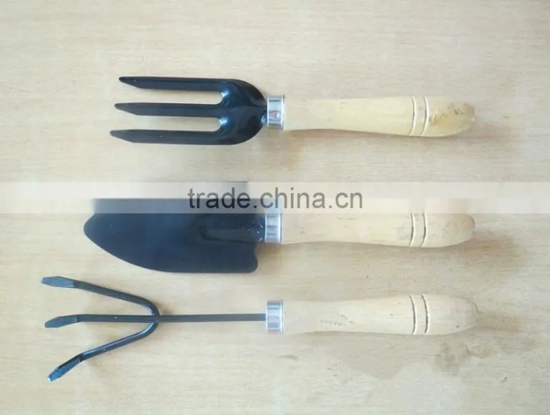 High quality mini garden tools set for child shovel fork and rake