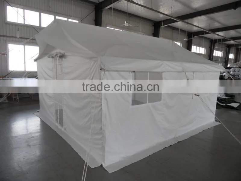 10 man white relief double top single tent