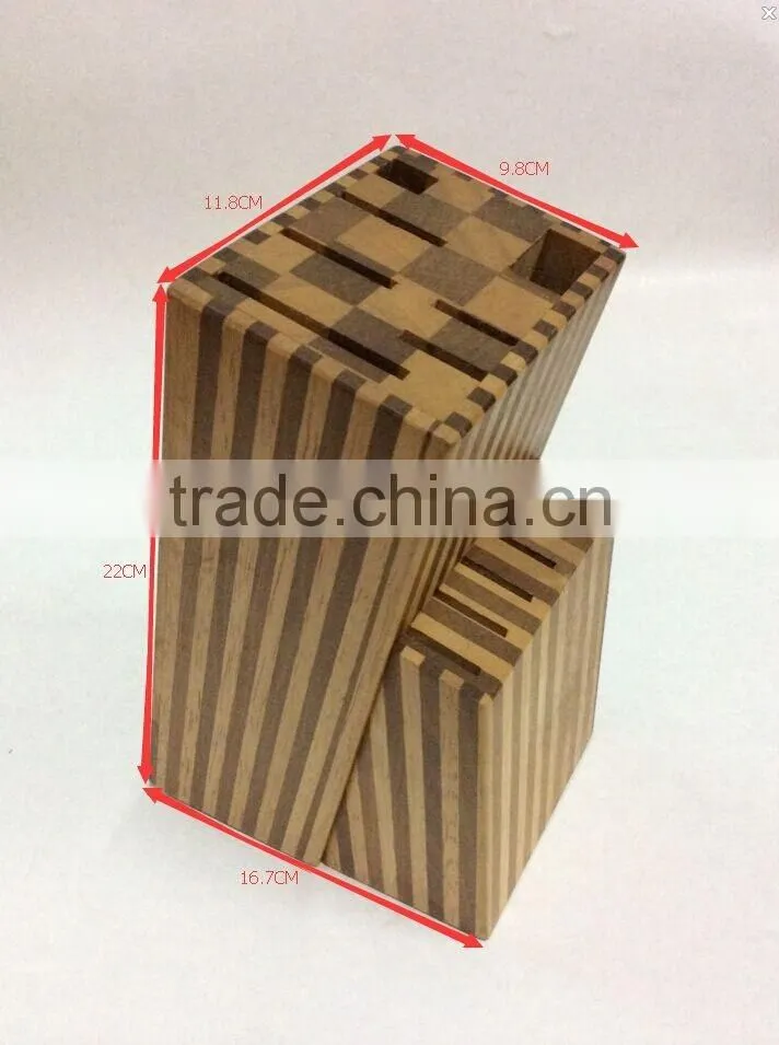 13 slots wooden knife block ,knife stander,knife holder