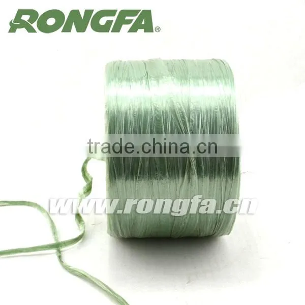 Green Plastic PP Raffia With String Bag