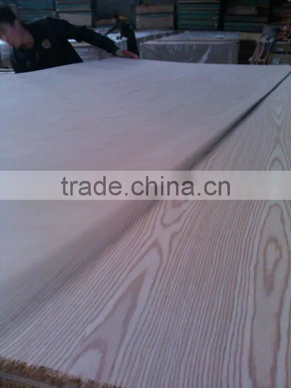low price ash MDF veneered EV white ash