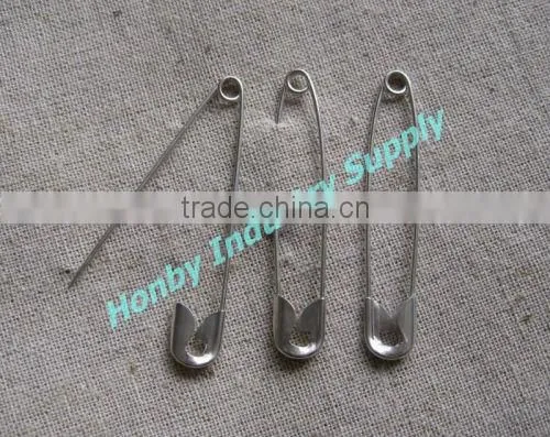 HONBY Wholesaled Alloy Plated 55mm Bunched Safety Pins