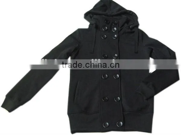 027# cheap plain hoodie woman jacket stock lot