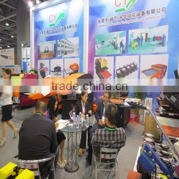 Fast printing speed tshirt printing machine heat transfer press machine with four stations