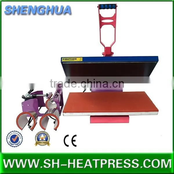 2 in 1 combo heat press printing machine for tshirt and mug