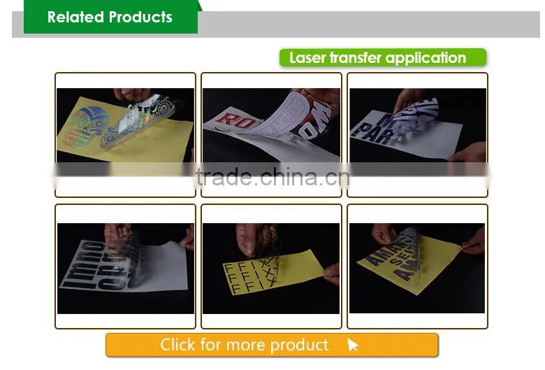 Yellow hot fix tape paper