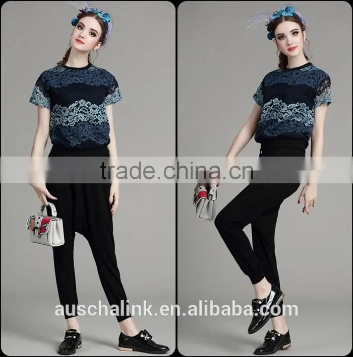 hot sale personalized chic ladies cheap baggy pants wholesale price