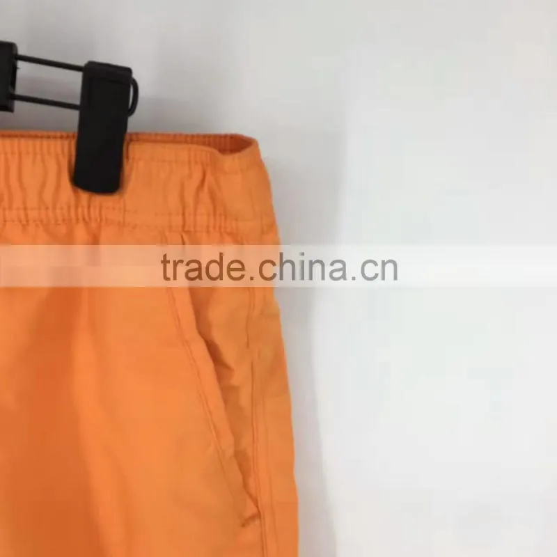 Men stocklots cheap orange beach shorts