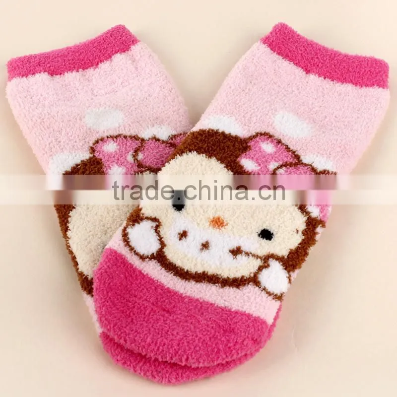 Hot Selling Warm Thick cartoon Coral Fleece Socks