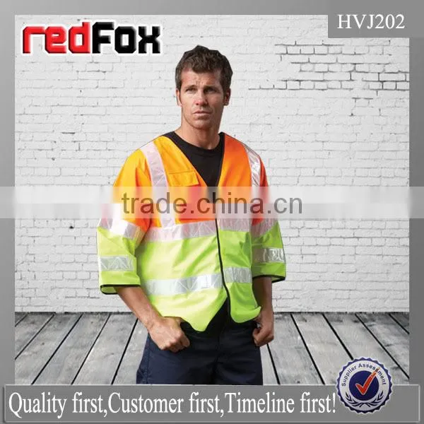 latest roadway safety vest with waterproof reflective tape