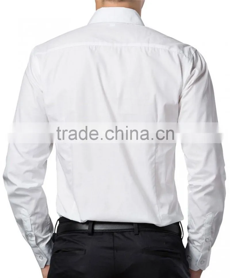 Man White Business Shirt Latest Shirt Designs For Men 2017 Formal Shirt