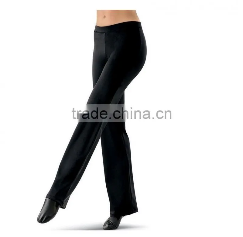 Women Nylon Ankle-Length Bootcut Dance Pants 16016