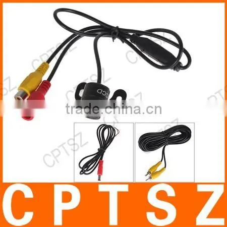 7" TFT LCD Display Color 2 Video Input Car RearView Headrest Monitor DVD VCR Monitor + Car Rear View Parking Camera Kit