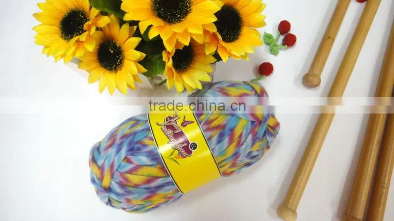 T shirt yarn polyester yarn baby yarn fancy knitting yarn