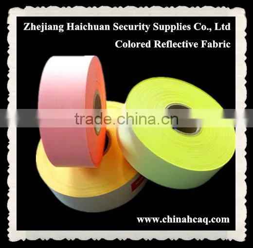 Fluorescent Reflective Fabric Stripe For Safety Clothing