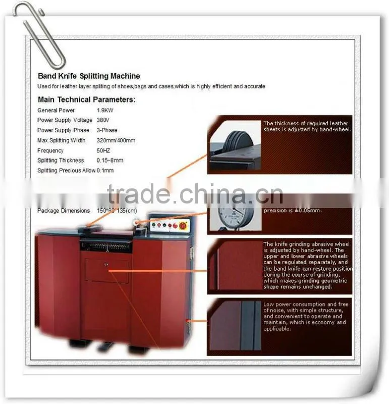 Band Knife Splitting Machine