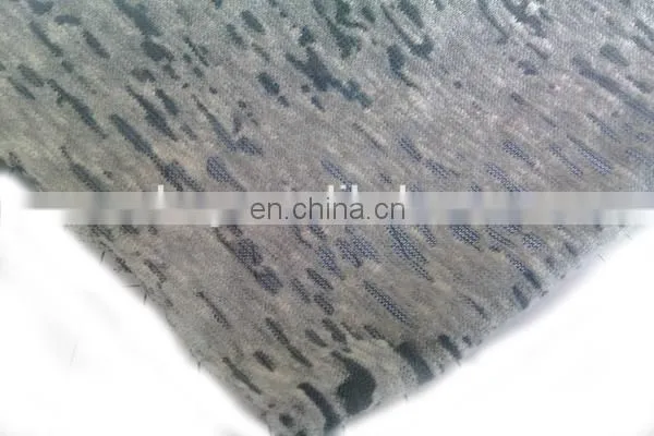 Winfar Knitting Textile Plain Dyed Polyester Cotton Blend Burnout Fabric