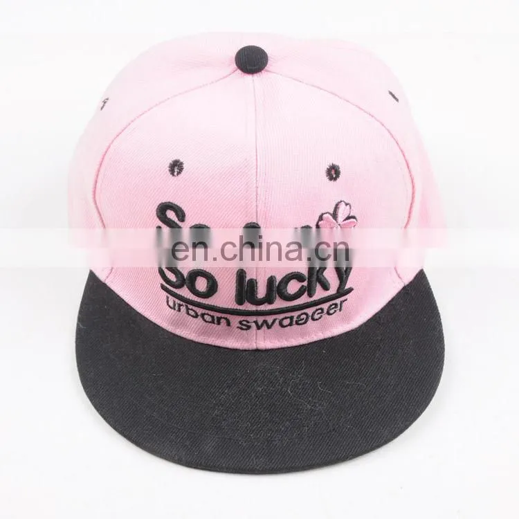 TOROS pink and black blank letters polyester embroidered baseball cap