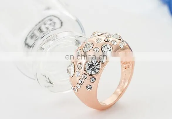 White Gold plated CZ diamond Wedding Rings 7mm women fine Jewelry zirconia crystals Engagement rings top quality alloy ring