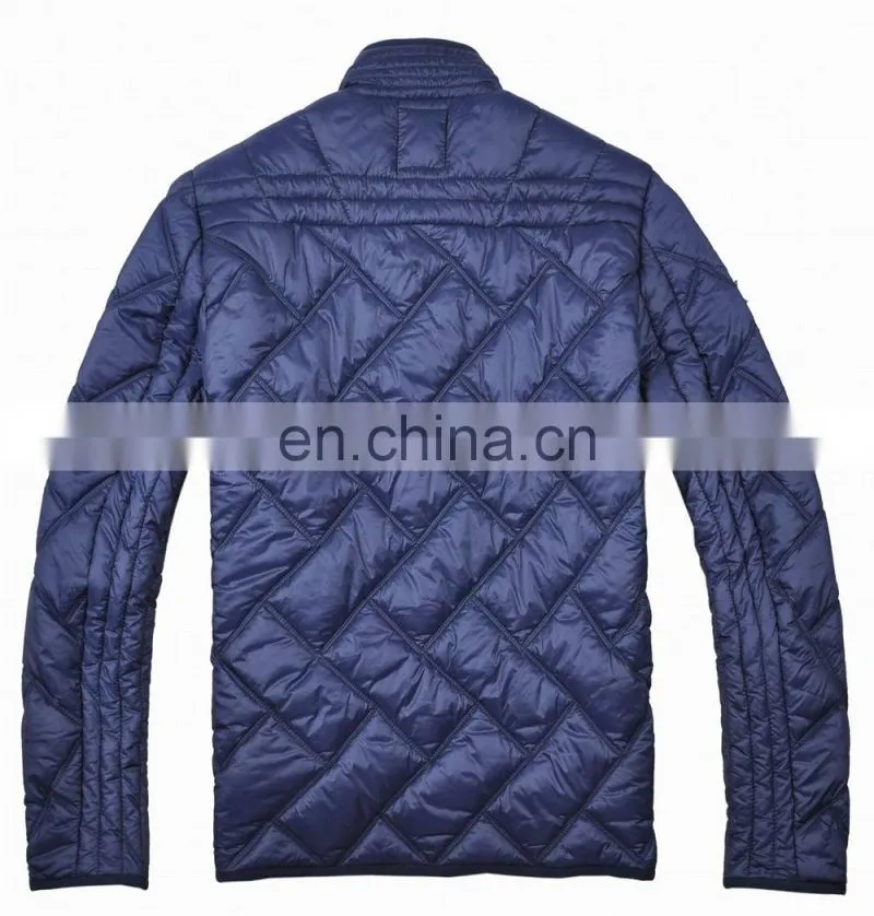 2015 nylon fabric with dimond quilting down jacket