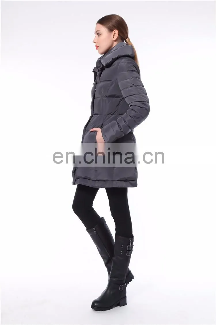 2016 New Arrival Woman Long Europe Style Womens Plain Black Jacket