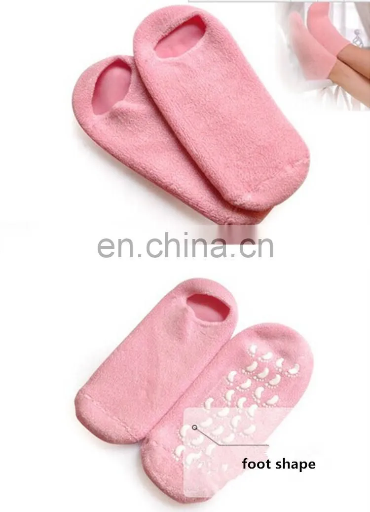OEM Ultra-Soft Moisturizing Gel Socks Oil Infused Spa Socks