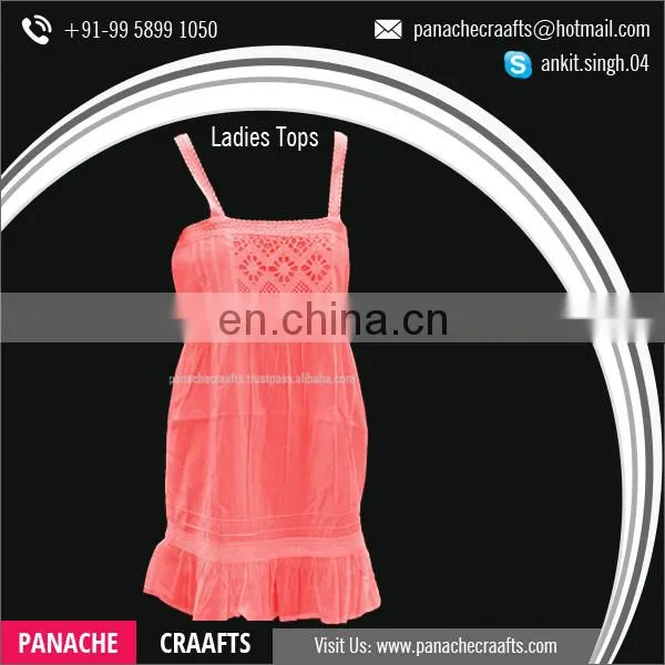 Sleeveless Cotton Women Tops Available for Sale