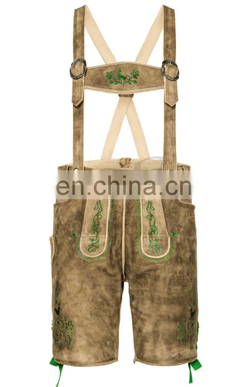 German outfit Trachten Wears / Oktoberfest Lederhosen / Kurze Lederhose / Bavarian Shorts / Leather Pants (bavarian lederhosen)