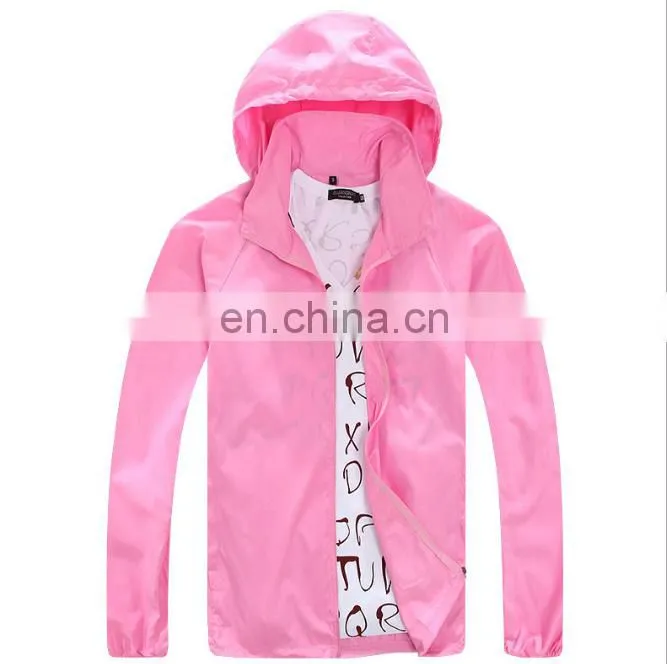 Wholesale outdoor unisex anti-UV adult cloth with hat sportsware