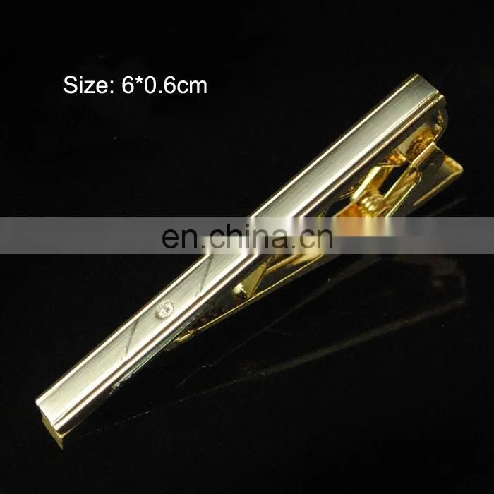Bird printing on silver background brass tie clip with keychain