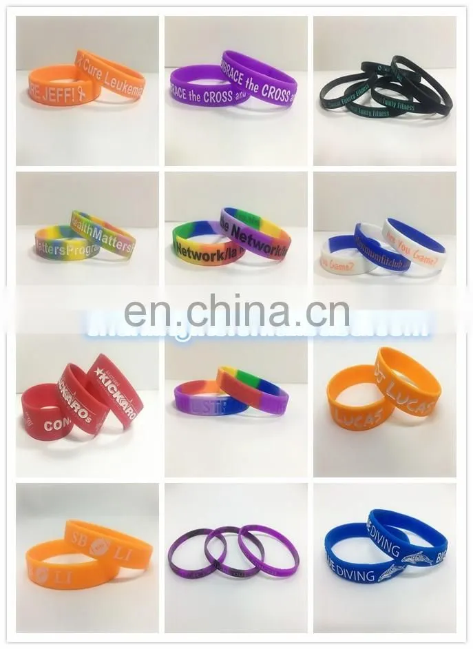 Silicone wristbands for events